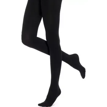 Dámské oblečení Dámské bavlněné punčocháče Lara - 170-176 / černá