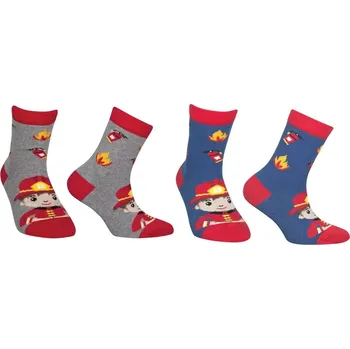 Chlapecké oblečení Chlapecké ponožky Malý hasič - 25-28 / modrá