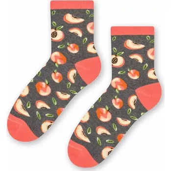 Dámské ponožky Dámské ponožky Broskve - 38-40 / šedá