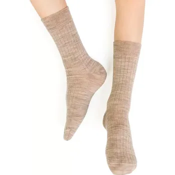 Dámské punčochy Dětské merino ponožky Janko - 20-22 / béžový melír