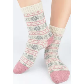 Dámské ponožky Dámské ponožky SW016 - 36-41 / béžová (02)