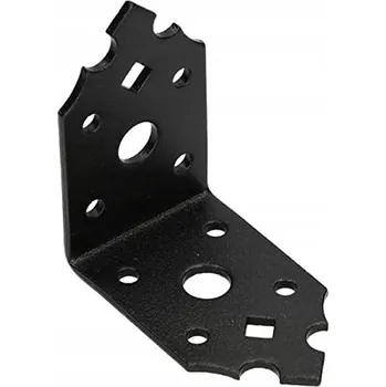 Tesařské kování Úhelníková konzola pro dekorativní truhlářské výrobky 65x65x40mm