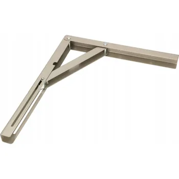 Držák na polici Úhlová konzola skládací police 300 mm skládací - 300 mm \ satén
