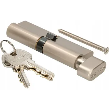 Vložka do dveří Zámková vložka s knoflíkem 35/50 nikl