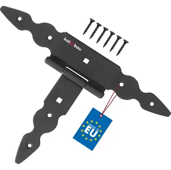 pant Křížový závěs t pro okenice altány branky 150 mm - černá \ 150 mm