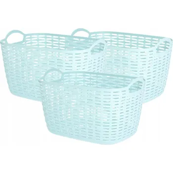 Úložný box Plastový ažurový 290 mm organizér do koše - 3 ks. modrá kotarbau - 290 mm