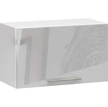 Kuchyňská skříňka Závěsná kuchyňská skříňka Olivie W 60 cm bílá/metalický lesk