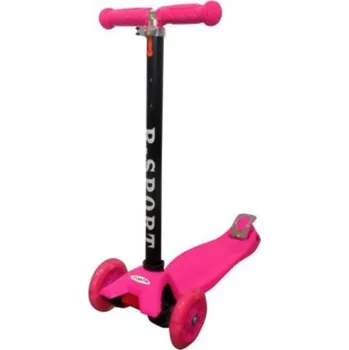 Koloběžka Mamido Koloběžka H1 se svítícími koly růžová