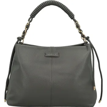 Luxusní dámská koženková kabelka do ruky MaxFly Bodi, tmavě šedá