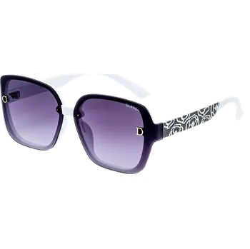 Sluneční brýle Sluneční brýle G1815 bílé s fialovými skly Obyčejné čočky