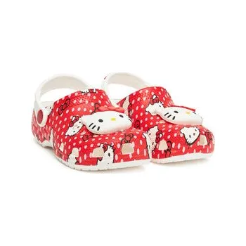 Dámské pantofle Nazouváky Crocs Hello Kitty Red Classic Clog K 210576 Barevná 30_31