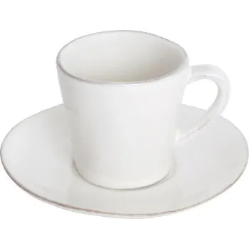 Šálek na kávu s podšálkem 0,07L, NOVA, bílá|Costa Nova