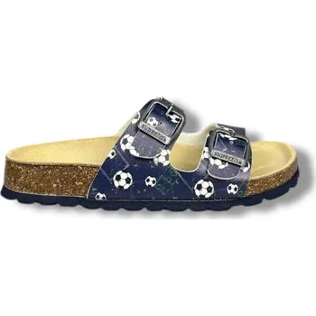 Chlapecké bačkory Superfit 1-800111-8110 – chlapecké modré pantofle s motivem fotbalu - 33