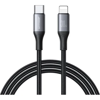 Datový kabel Joyroom S-A28 kabel USB-C PD - Apple Lightning / 2m / 30W / opletený / černý