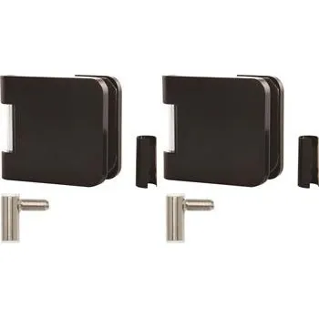 SOLIDO sada závěsů Office s rám.dílem pro ocel.zárubně M10x1,levé,hliník černý