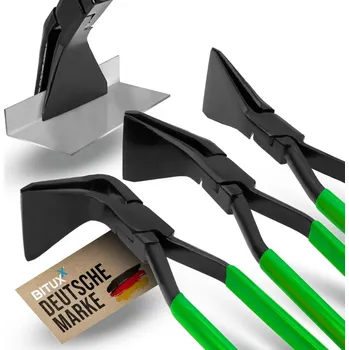 Sada nářadí Klempířské kleště na plech Ohýbací kleště/čelisti na plech 3ks Zelené Bituxx M19551