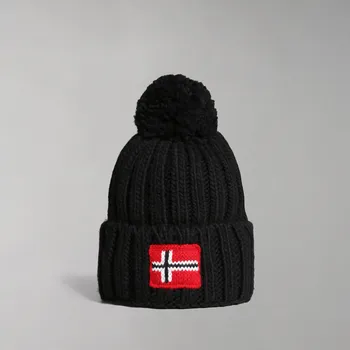 Čepice Dětské Zimní čepice NAPAPIJRI K SEMIURY 6 BLACK 041 NP0A4GMH0411 – Černá