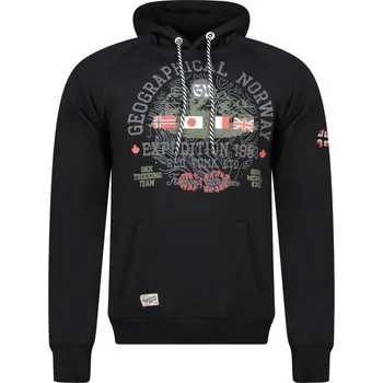 Oblečení a móda Geographical Norway Gexpe DB 100 M WZ3003H/GN-Černá mikina XL