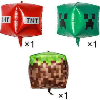 Dětský míč Minecraft Sady balonků s motivem "MINECRAFT" Varianta: 3 ks (mix)
