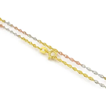 Řetízek sZlato.cz 3927 Zlatý řetízek Singapure 1,70 mm Délka: 45 cm, Váha: 2,35g