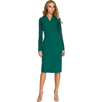 Dámské šaty Dámské šaty S136 - Stylove tmavě modrá L-40