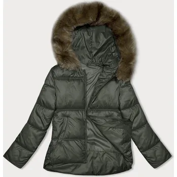 Dámská bunda Dámská bunda v army barvě se střihem bubliny S'west (B8190-11) odstíny zelené XXL (44)