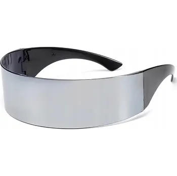 Sluneční brýle Futuristické sluneční brýle stříbrné