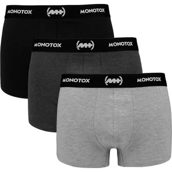 Pánské spodní prádlo Monotox Basics Boxerky 3-pack M MX21061 m