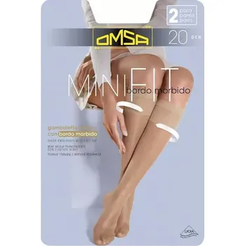 Pánské ponožky Dámské podkolenky Omsa Minifit 20 den A`2 nero/černá 3/4-M/L