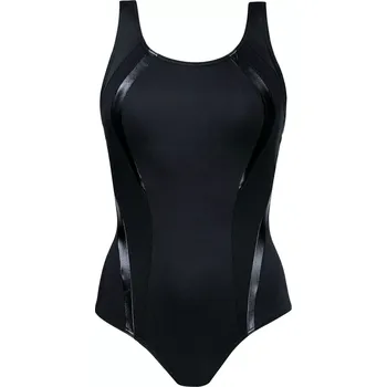 Dámské plavky Dámské jednodílné plavky Atlantic sport 34A1 23 - SELF černá 3XL