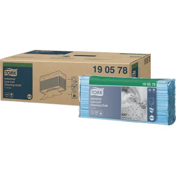 Skokový materiál TORK 190578 – průmyslová Low–Lint čisticí utěrka W4, netkaná text., 1vr., 5x 80útr. - karton