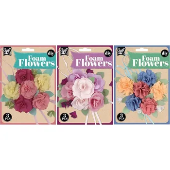 Výtvarná sada MORIMPEX Kytice pěna CR 1724 mix vzorů