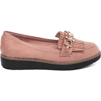 Dámské mokasíny Výborné mokasíny růžové dámské bez podpatku 38