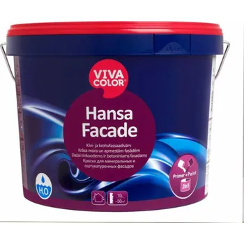 Fasádní barva BARVA "HANSA FASÁDA LA" NA OMÍTKU A FASÁDU ZDIVA; 9 l