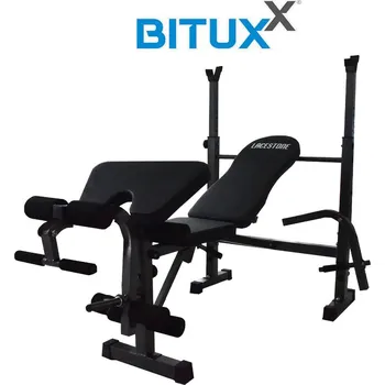 Tréninková lavice lacestone černá domácí posilovna s modlitebníkem MS19443