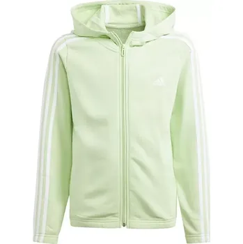 Chlapecká mikina Adidas 3 Stripes celorozepínací mikina s kapucí Jr IS2632 140 cm