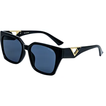 Sluneční brýle G1802 černé s tmavými skly Obyčejné čočky