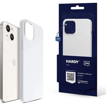 Pouzdro na mobilní telefon 3mk ochranný kryt HARDY Silicone MagCase pro Apple iPhone 14 Plus, White 5903108500579