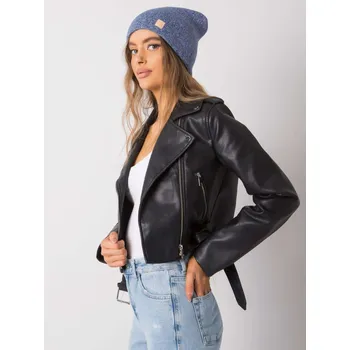 Čepice Tmavě modrá zimní melírovaná čepice JK-