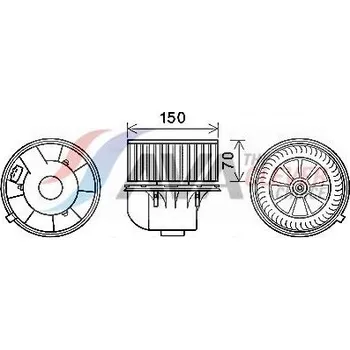 vnitřní ventilátor AVA VN8354
