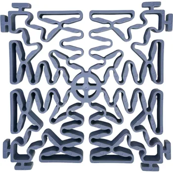 Venkovní dlažba Rohová dilatační dlaždice SimpleJack OutSport 10x10 cm Barva: Šedá