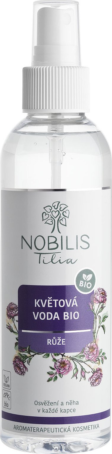 Nobilis Tilia Květová voda BIO Růže 200 ml