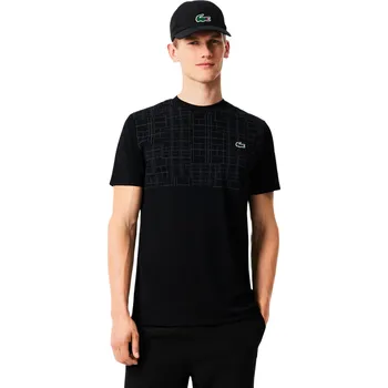Pánské tričko Pánské tričko Lacoste Novak Djokovic Ultra-Dry T-Shirt Black L
