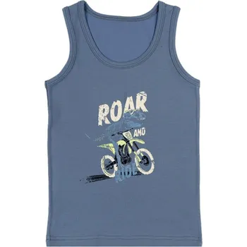 Nátělník Chlapecký nátělník se širokými ramínky E modrá - 134