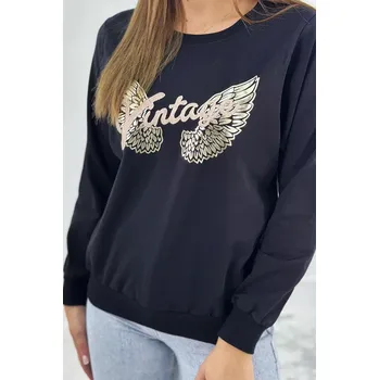 Dámská mikina Mikina s potiskem černý UNI