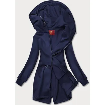 Dámská mikina Tmavě modrá vypasovaná dámská mikina (AMG-17) odstíny modré M (38)