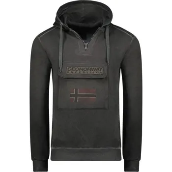 Pánská mikina Geografické Norsko Gymclass EO Tiedye Badge M WU8270H-GNO-BLACK mikina s
