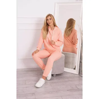 Souprava mikiny s kapucí meruňková UNI