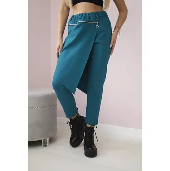 Dámské kalhoty Punto Milano Zimní kalhoty s ozdobným zipem námořní UNI