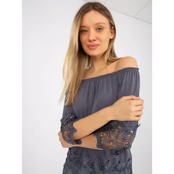 Dámská halenka Dámská halenka LK BZ 506188.32X grafit - FPrice 36